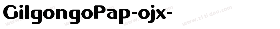 GilgongoPap-ojx字体转换