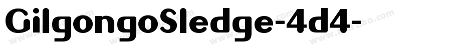 GilgongoSledge-4d4字体转换