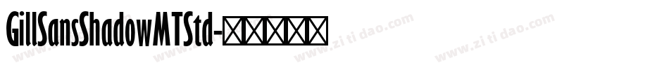 GillSansShadowMTStd字体转换