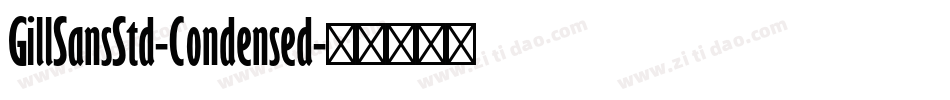 GillSansStd-Condensed字体转换