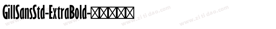 GillSansStd-ExtraBold字体转换