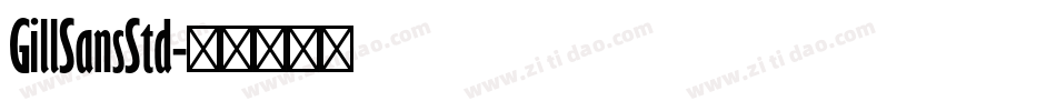 GillSansStd字体转换