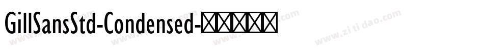 GillSansStd-Condensed字体转换