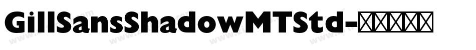 GillSansShadowMTStd字体转换
