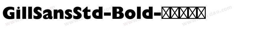 GillSansStd-Bold字体转换
