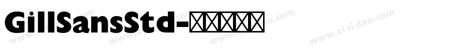 GillSansStd字体转换