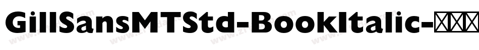 GillSansMTStd-BookItalic字体转换