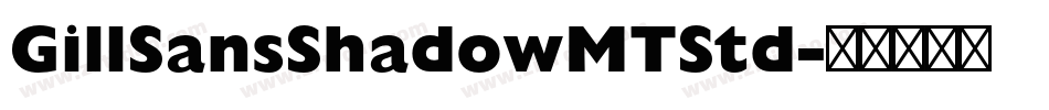GillSansShadowMTStd字体转换