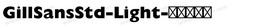 GillSansStd-Light字体转换