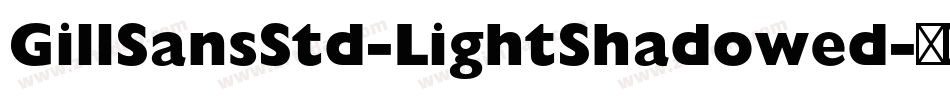 GillSansStd-LightShadowed字体转换