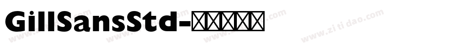 GillSansStd字体转换