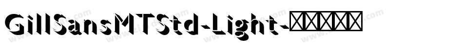 GillSansMTStd-Light字体转换