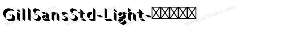 GillSansStd-Light字体转换