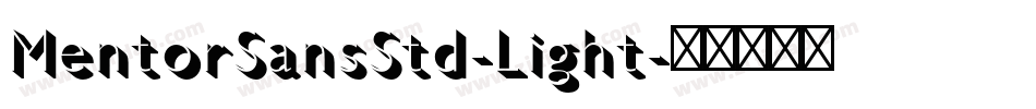 MentorSansStd-Light字体转换