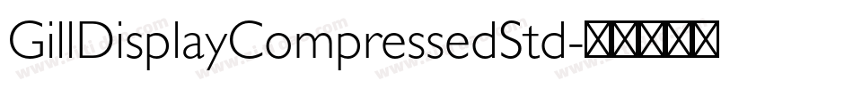 GillDisplayCompressedStd字体转换