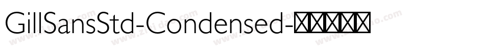 GillSansStd-Condensed字体转换
