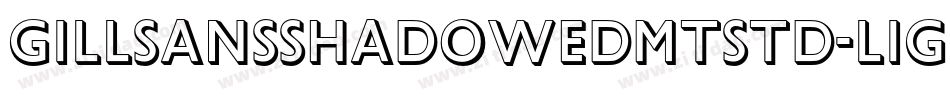 GillSansShadowedMTStd-Light字体转换