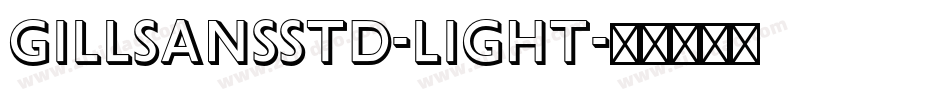 GillSansStd-Light字体转换