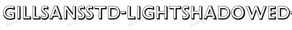 GillSansStd-LightShadowed字体转换