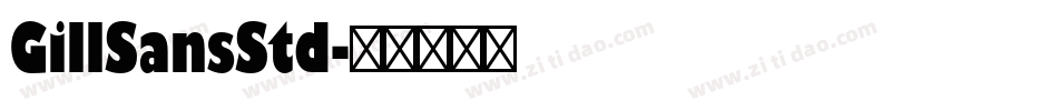 GillSansStd字体转换
