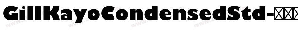 GillKayoCondensedStd字体转换