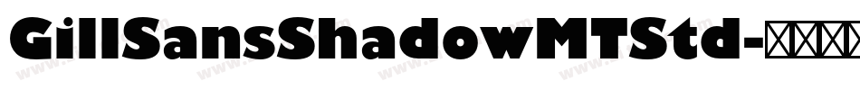GillSansShadowMTStd字体转换