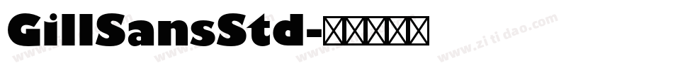 GillSansStd字体转换