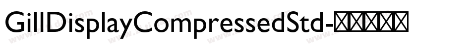 GillDisplayCompressedStd字体转换