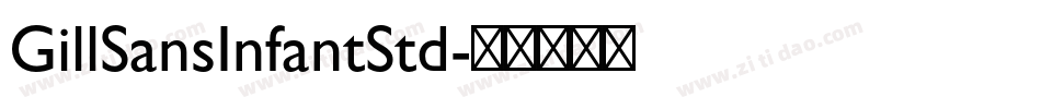 GillSansInfantStd字体转换