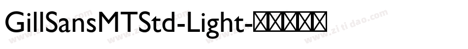 GillSansMTStd-Light字体转换