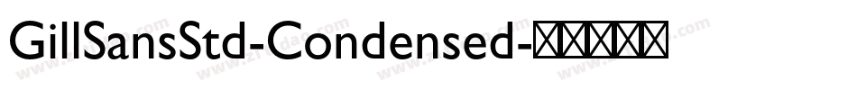 GillSansStd-Condensed字体转换