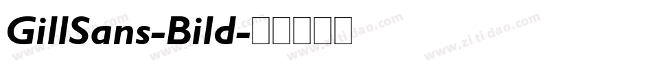 GillSans-Bild字体转换