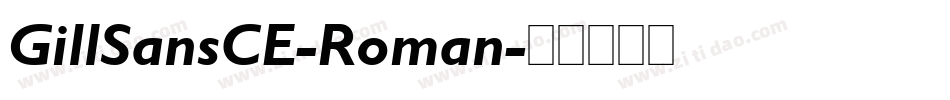 GillSansCE-Roman字体转换