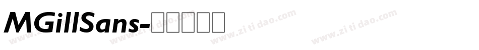 MGillSans字体转换