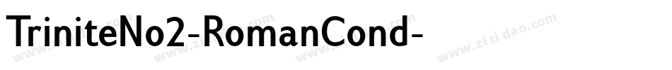 TriniteNo2-RomanCond字体转换