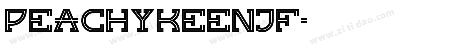 PeachyKeenJF字体转换
