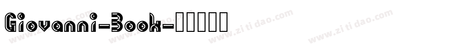 Giovanni-Book字体转换
