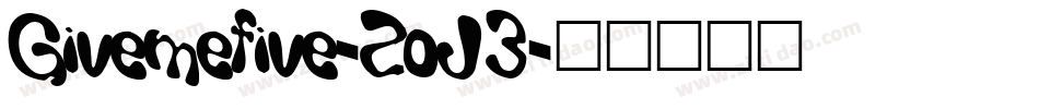 Givemefive-ZoJ3字体转换