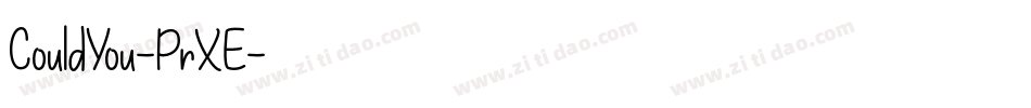 CouldYou-PrXE字体转换