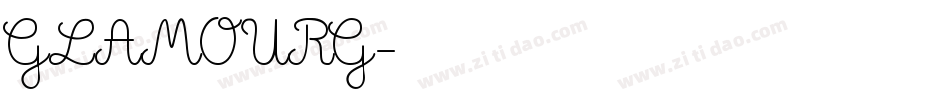 GLAMOURG字体转换