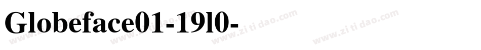 Globeface01-19l0字体转换