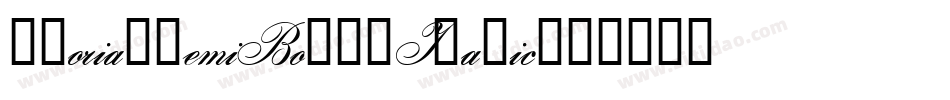 Gloria-SemiBold-Italic字体转换