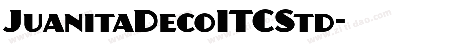 JuanitaDecoITCStd字体转换
