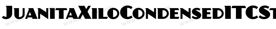 JuanitaXiloCondensedITCStd字体转换