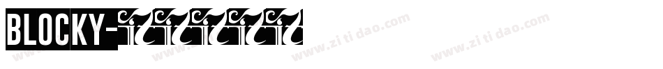 Blocky字体转换
