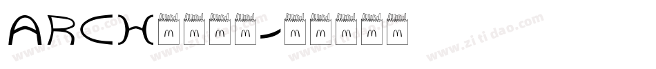 arch中文字库字体转换