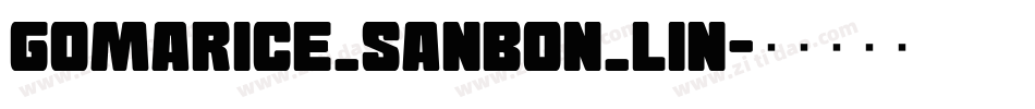 gomarice_sanbon_lin字体转换