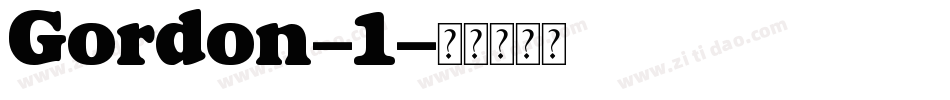 Gordon-1字体转换