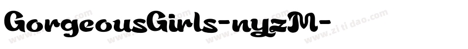 GorgeousGirls-nyzM字体转换