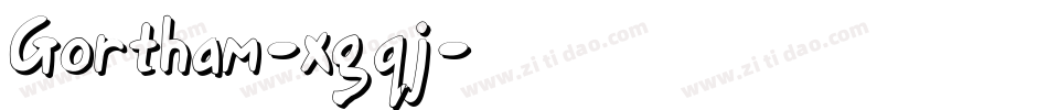 Gortham-xgqj字体转换